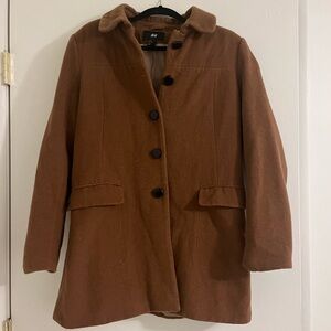 H&M Women's Brown Pea Coat